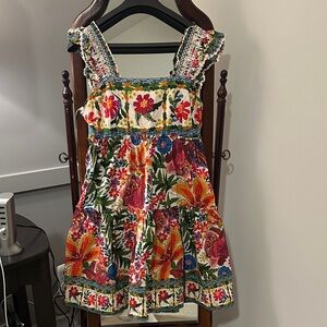 FARM Rio Multicolor Floral tiered Dress